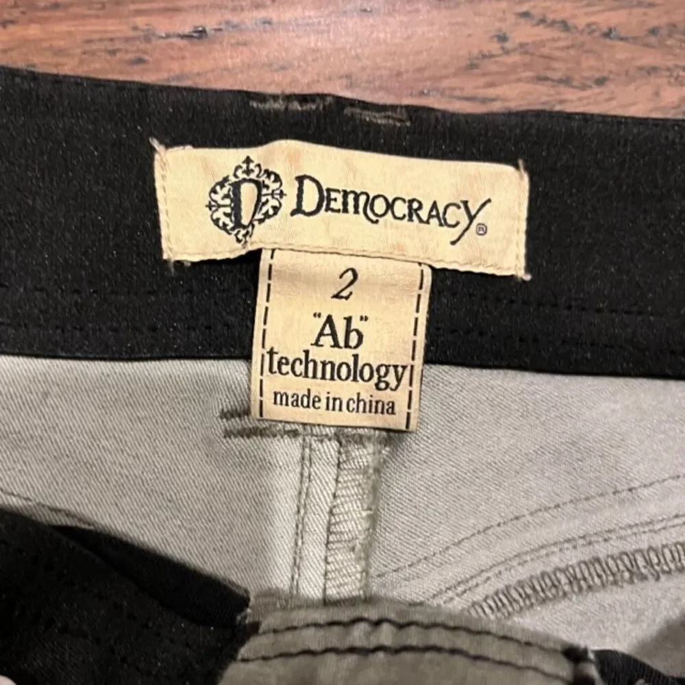 Democracy Ab Technology Olive Women's Jeans Size 2 - Picture 4 of 8